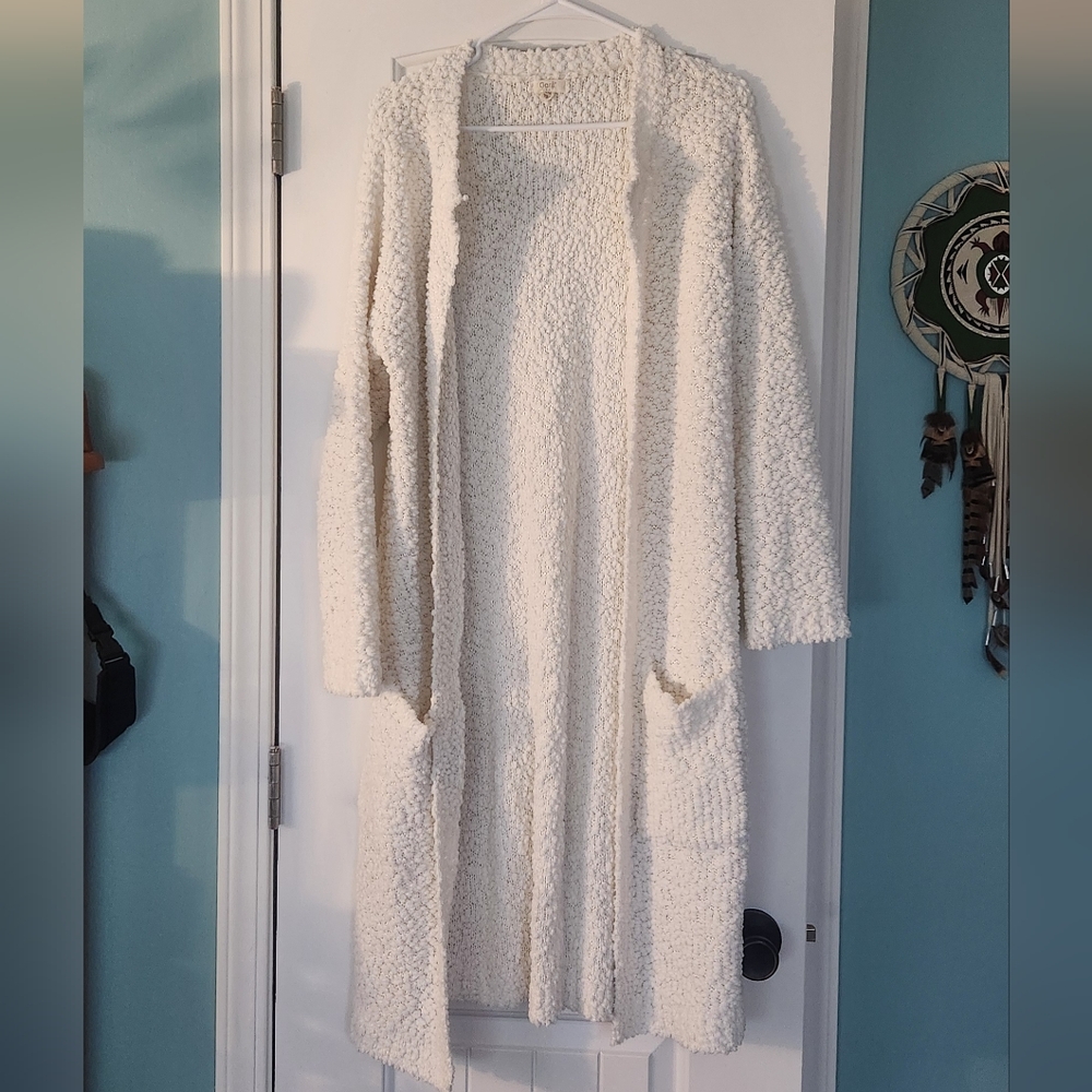 Cozy Cream Textured Cardigan